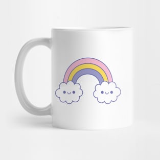 Happy Rainbow Clouds Mug